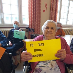 Une personne de l'EHPAD