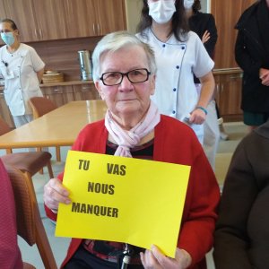 Une personne de l'EHPAD